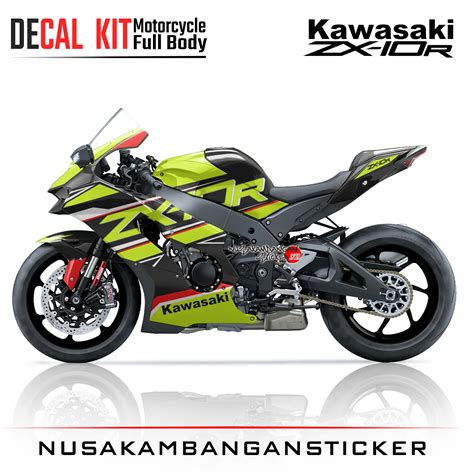 Decal Kit Sticker Kawasaki Ninja ZX 1000 R Spesial Graphic Yelow