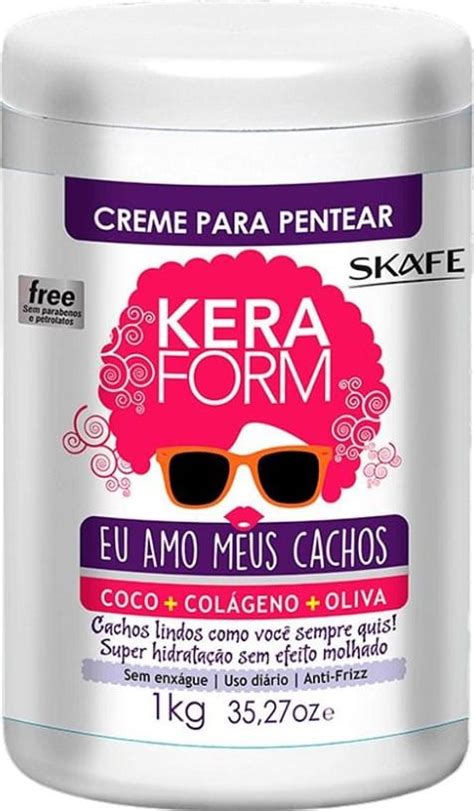 Skafe Keraform Kit Completo Eu Amo Meus Cachos 3 Produtos