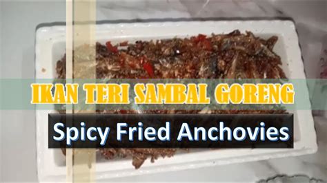 Resep Masakan Hari Ini Ikan Teri Sambal Goreng Youtube