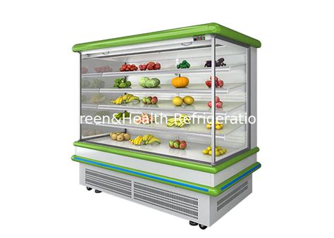 Commercial Built In System Glass Layer Multi Deck Open Chiller