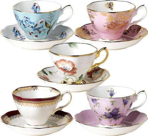 Royal Albert 100 Years Of Royal Albert 1950 1990 Juego De 5 Tazas Y