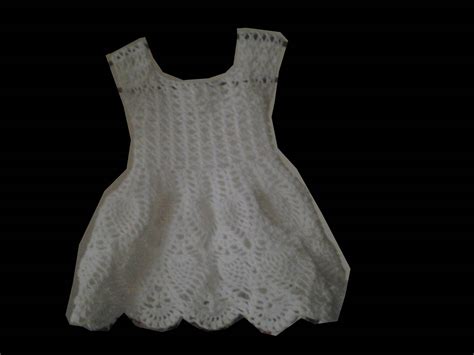 Sandvicrochet Crochet Pineapple Dress For Baby