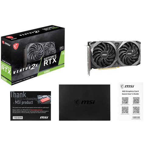 Msi Geforce Rtx 3060 Ventus 2x 12gb Oc Gpu Rtx 3060 Ventus 2x 12g Oc