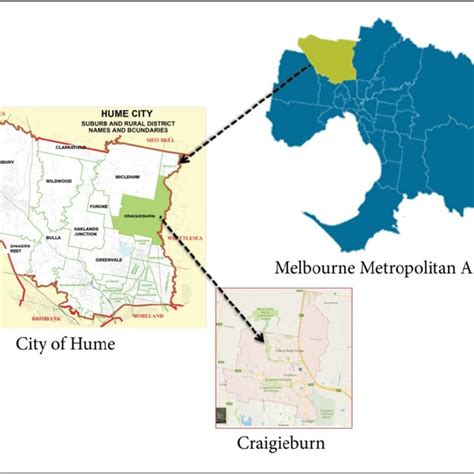 6: Location of City of Hume on the Map of Melbourne Metropolitan Area ...