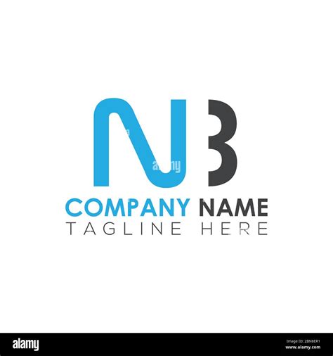 Initial Letter Nb Logo Design Vector Template Creative Abstract Nb