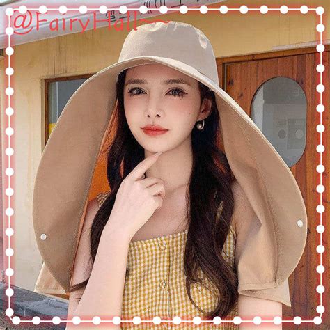 Full Face Sunscreen Shoulder And Neck Hat Integrated Women S Summer New