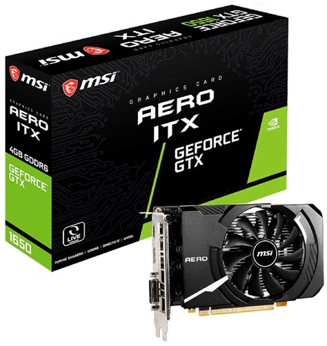 MSI GeForce GTX 1650 D6 Aero ITX Karta Graficzna Niskie Ceny I Opinie