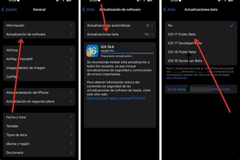 Cómo instalar la beta pública de iOS 17 paso a paso