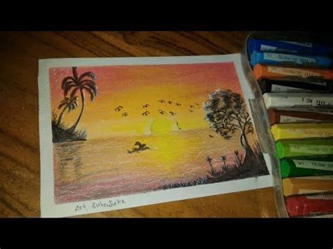 Mewarnai Langit Senja Dengan Crayon - Ide Warna Warni