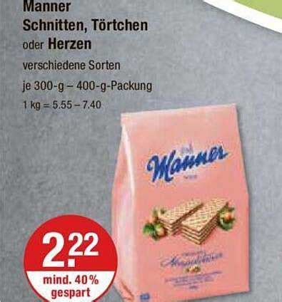 Manner Schnitte T Rtchen Oder Herzen Angebot Bei V Markt