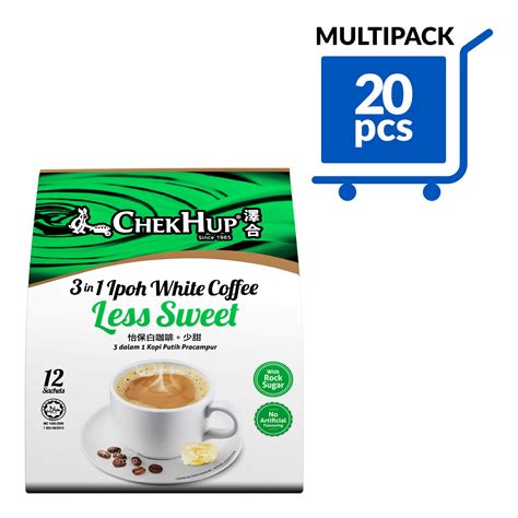 Chek Hup 3 In 1 Instant Ipoh White Coffee Less Sweet NTUC FairPrice