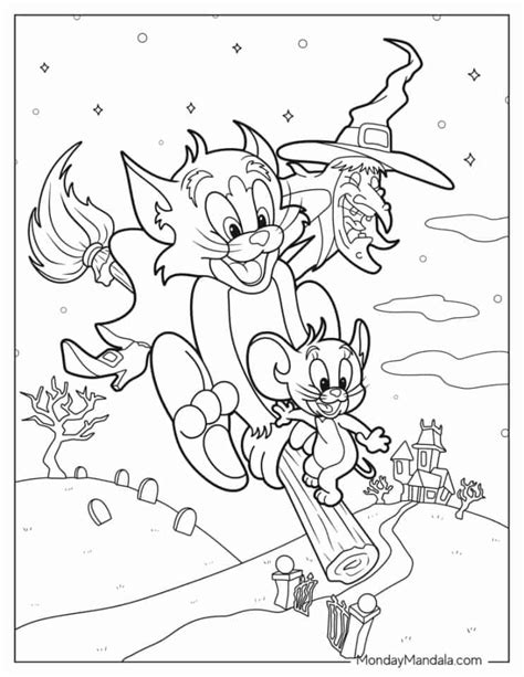 24 Tom And Jerry Coloring Pages Free Pdf Printables