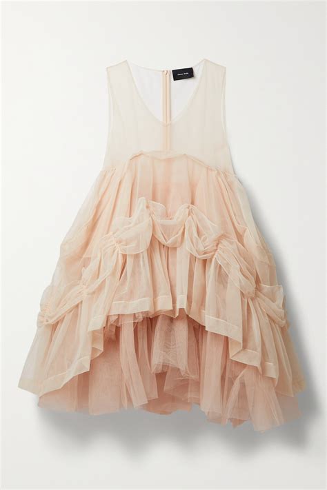 Simone Rocha Tiered Tulle Midi Dress In Modesens