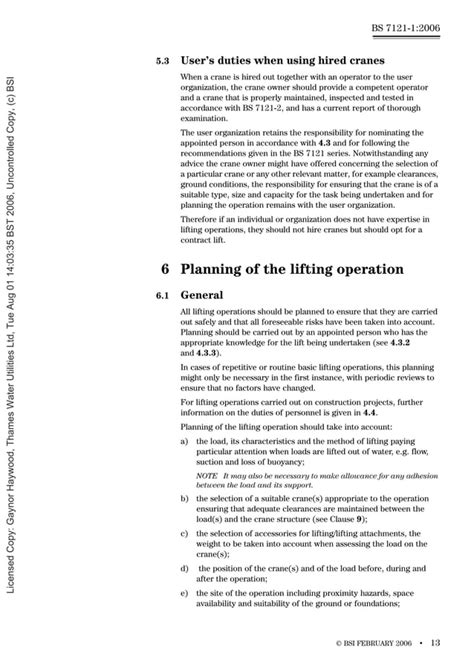 Bs 7121 1 Cranes General 06pdf