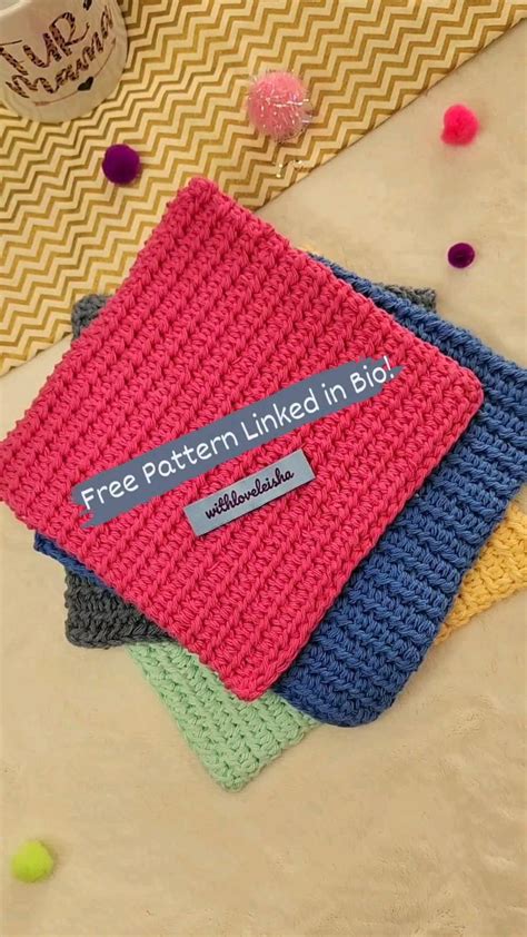 Thick And Easy Beginner Crochet Hot Pads Free Crochet Patterns Crochet Thermal Stitch