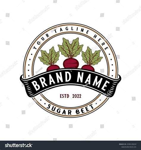 Beet Emblem Design Logo Bit Concept Stock Vector (Royalty Free) 2195176533 | Shutterstock