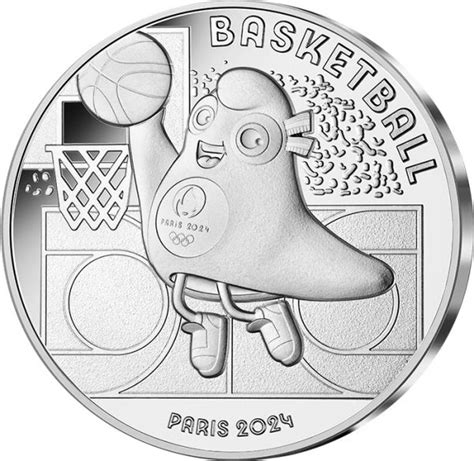 Le Basketball 10 Euros Argent FRANCE 2023 MDP Les Phryges