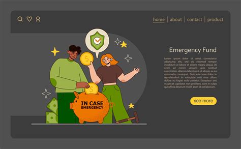 Emergency Fund Concept Secure Savings Assurance With Financial Cushion 41173718 Vector Art At