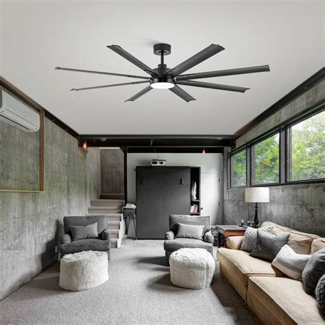 72-in Color-changing Integrated LED Indoor Ceiling Fan with Light and ...