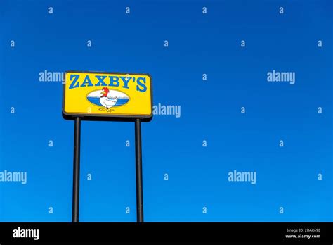 Atlanta Ga Usa October 29 2020 Zaxbys Restaurant Sign A Fast