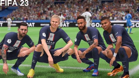 FIFA 23 PSG Vs Real Madrid Ronaldo Messi Haaland Neymar Mbappe