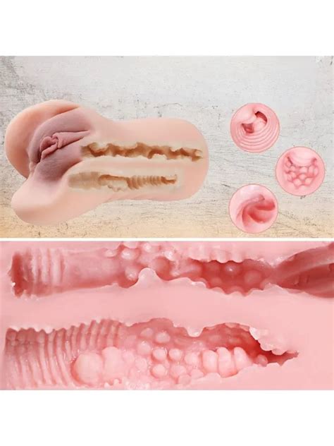 As Erotik Ultra Gerçekçi Çift Girişli Suni Vajina Anal Vajinal Mastürbatör Gizli Güvenli