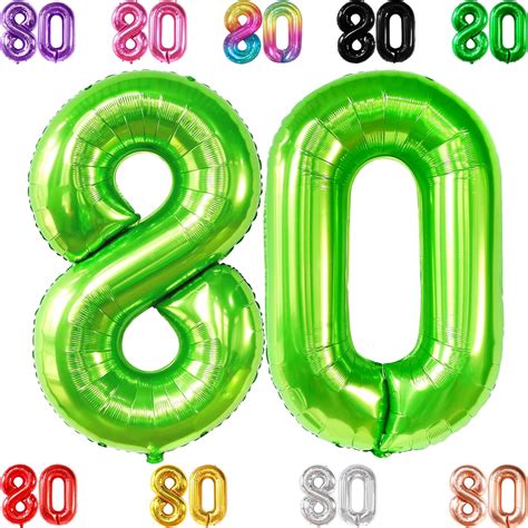 Amazon Katchon Big Light Green Number Balloon Inch