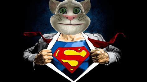 Talking Tom Superman Real Life Compilation Talking Cat Fun Life Part