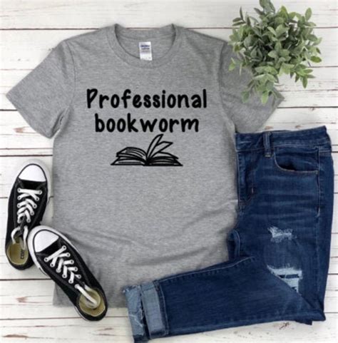 Professional Bookworm Shirt Book Nerd Shirt Reading Shirt Etsy