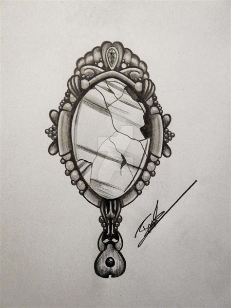 Mirror 2 By Aineg Mirror Tattoos Vintage Mirror Tattoo Vintage