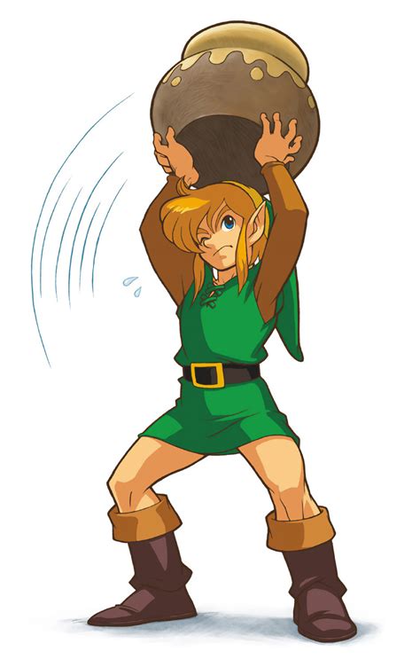 Link Lifting A Pot Gba Art The Legend Of Zelda A Link To The Past