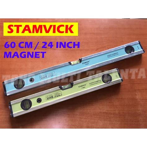 Jual Penggaris Waterpass Cm Inch Stamvick Magnet Shopee