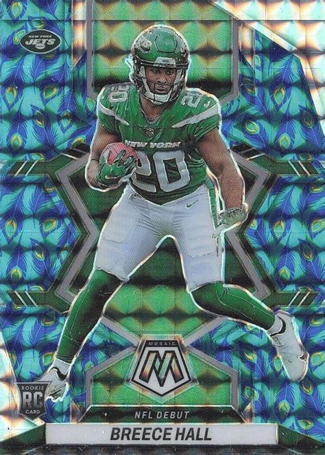 Breece Hall Mosaic Nfl Debut Choice Peacock Ssp Psa