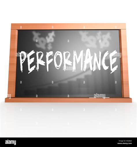 Black Board With Performance Word Image With Hi Res Rendered Artwork