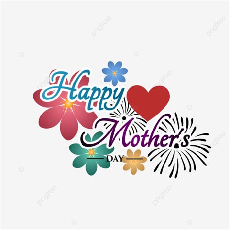 Lettering Text Of Happy Mothers Day Vector Womens Day Mothers Day