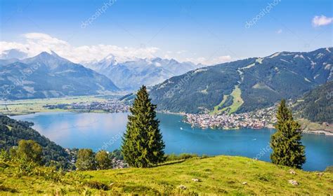 Beautiful Landscape With Alps And Zeller See In Zell Am See Salzburger