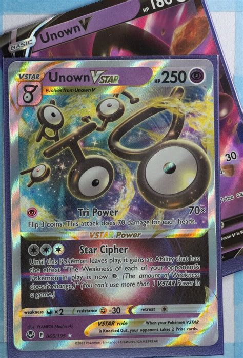 Unown V Vstar Nm M Silver Tempest Pokemon Cards Ebay