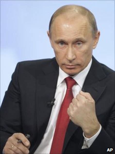 Russia Pm Vladimir Putin Defends Tough Police Action Bbc News