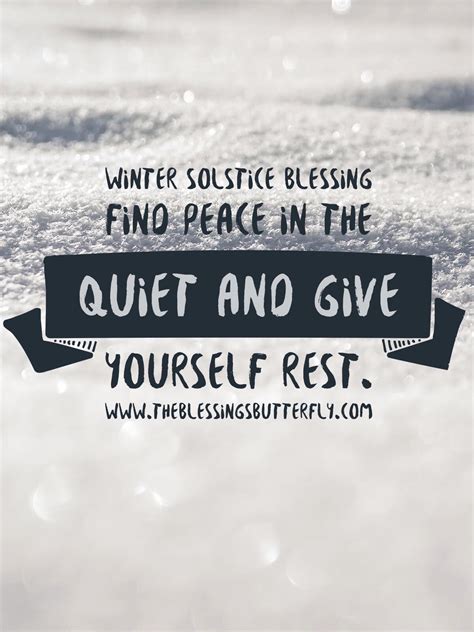 Winter Solstice Blessing – The Blessings Butterfly