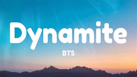 BTS Dynamite Lyrics YouTube