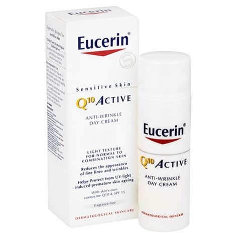 Eucerin® Sensitive Skin Q10 Active Anti-Wrinkle Day Cream SPF 15 (50ml ...