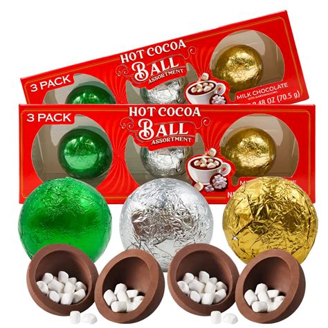 Amazon Needzo Hot Chocolate Melting Balls With Mini Marshmallows Individually Wrapped