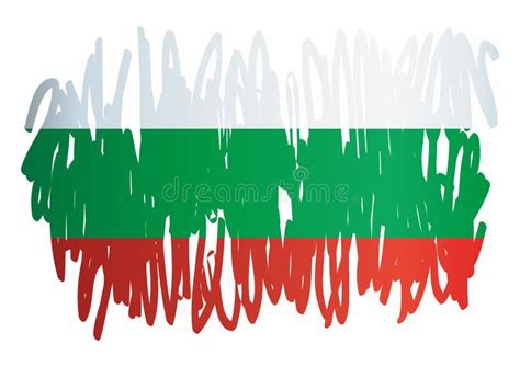 Flag Of Bulgaria Republic Of Bulgaria Vector Illustration Stock