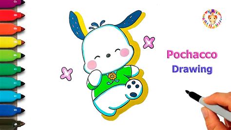 How To Draw Pochacco Cute Pochacco Drawing Easy Step By Step