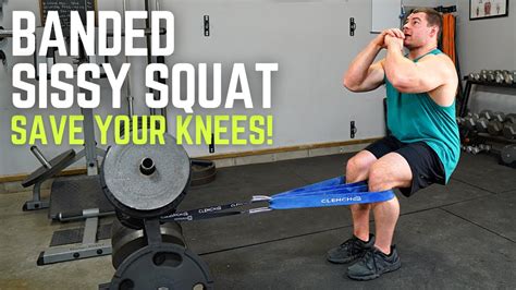 Sissy Squat With Bands Get More Growth Less Knee Stress Youtube