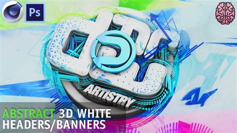 Tutorial Abstract 3d White Headers Banners C4d R17 Photoshop Cc By