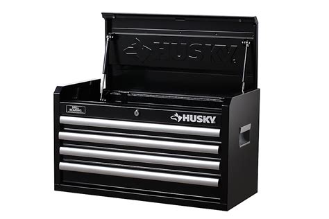 Husky 26 Inch W 4 Drawer Tool Chest Black The Home Depot Canada