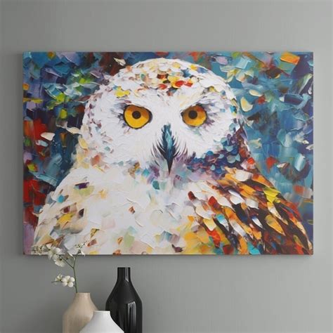 Owl Canvas Painting - Etsy