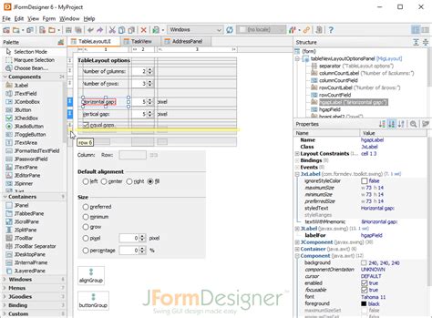 Jformdesigner Java Swing Gui Designer Formdev