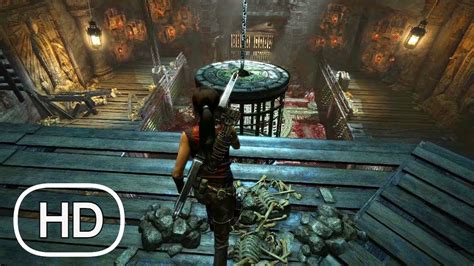 Tomb Raider Swinging Cage Puzzle Chasm Shrine Riddle Gameplay